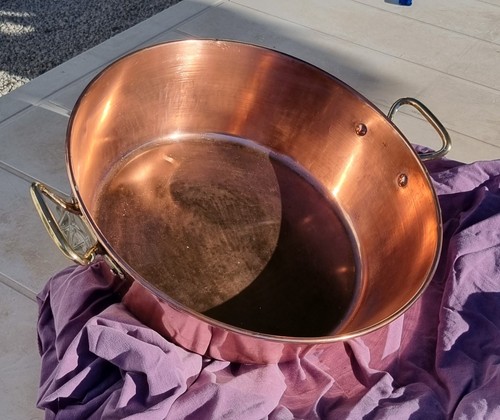Bassine ancienne cuivre - ancienne, en
