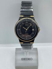 Vintage Seiko SQ 100 5P32-6A20 Men's Wrist Watch Date Japan Quartz WR 100