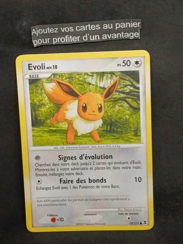 Carte pokemon française - pokemon, evoli