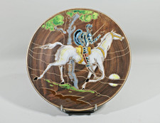 ASSIETTE MURALE PEINTE ET