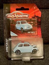 Majorette Fiat 500 D 1957 1/64 3 inches Voiture Miniature Vintage bleu 2025