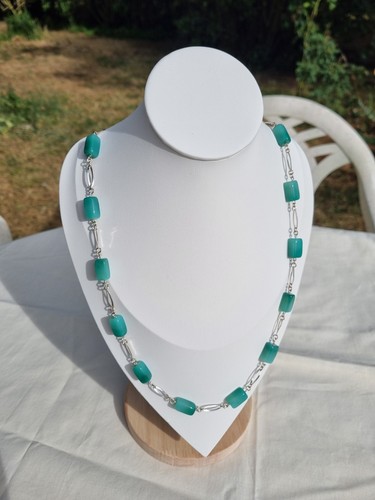 Beau collier argent - en,