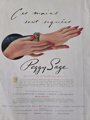 1947 peggy sage fingernail - peggy,