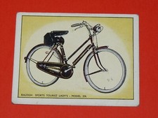 1957 BICYCLE RALEIGH CARD BICYCLE #17 LADY'S SPORTS TOURIST MODEL 23L