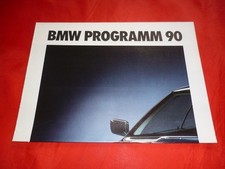 1990 BMW 3 Series E30 5 Series E34 7 Series E32 8 Series E31 M3 E30 M3 E30 Convertible M5 E34 Z1 Brochure