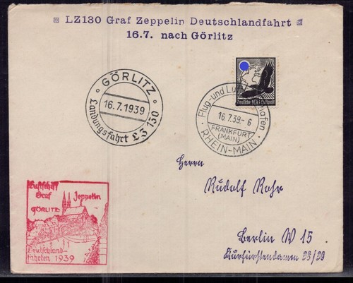 Reich zeppelin lettre lz - dt.,