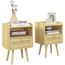 HOMCOM Lot de 2 tables de