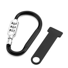 Accessoires moto Cadenas de sécurité pour casque Noir pour Honda Suzuki BMW