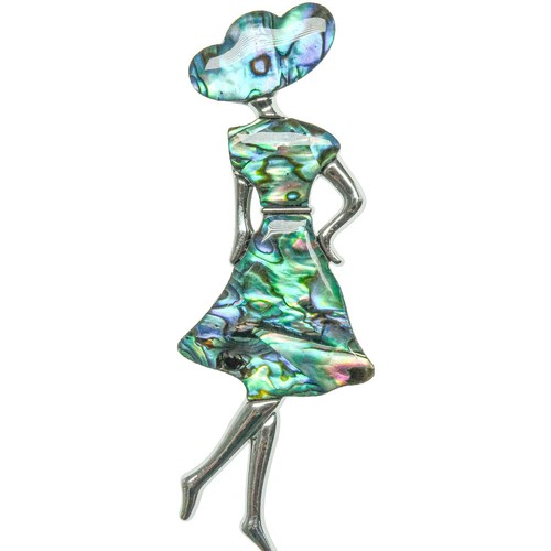 Broche dame robe chapeau - robe, et