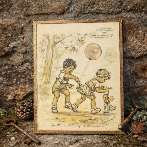 Gravure illustration sous - /,