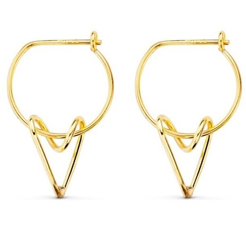 Boucles oreilles 18k 750 - d'oreilles,