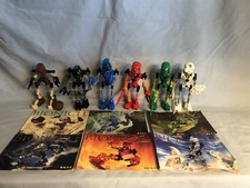 Lego BIONICLE VINTAGE TOA MATA 8531 8532 8533 8534 8535 8536 complete set books