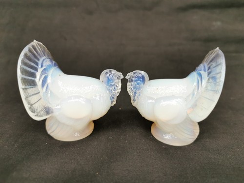 Paire dindons verre - paire, en