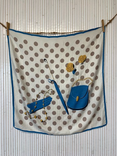 Foulard carré soie - carré, vintage