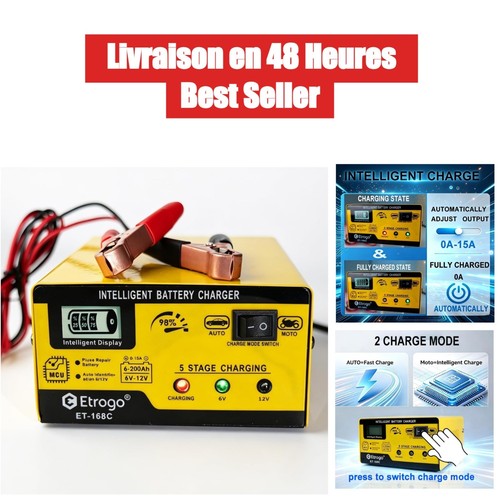 Chargeur batterie 12v - de, 12v/6v