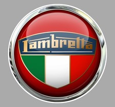 STICKER LAMBRETTA SCOOTER SCUDERIA ITALIE AUTOCOLLANT LZ073