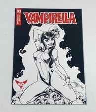 Vampirella #3 - 1:50 B&W Variant - J. Scott Campbell - Dynamite - 2019