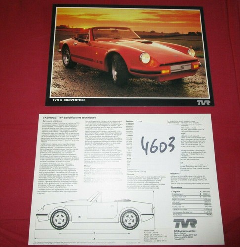 4603 tvr s convertible - tvr,