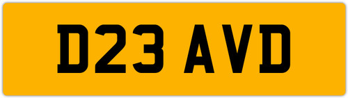 David private car number plate - number,