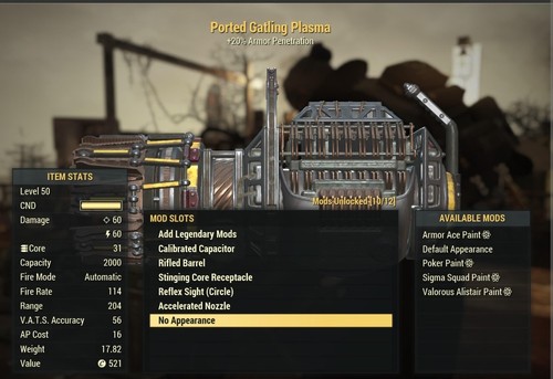 Fallout gatling - 76,