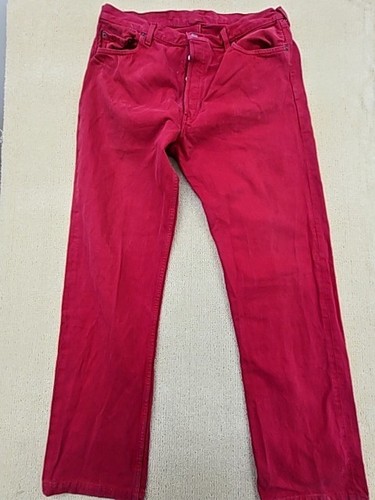 Jean droit levi rouge 501 - jean,