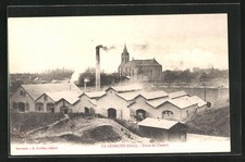 CPA La Guerche, Usine de Ciment 