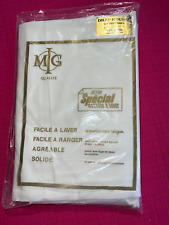 Pure cotton fitted sheet made in France for mattress 120 cm x 190 cm ref D369