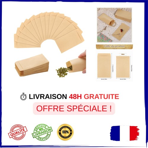 150 sachets kraft 6x10 mini - kraft,