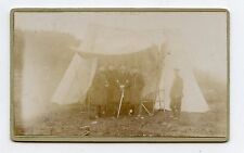 CDV. German Military. Military Tent Canvas. Camp. German Military.