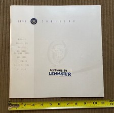 1993 Cadillac brochure catalog Allante Seville STS Eldorado Fleetwood De Ville