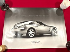 Vintage Chrysler Crossfire Poster Automotive Car Memorabilia 37.75" x 26"