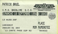 RARE / TICKET DE CONCERT LIVE