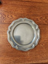 assiette en étain, diamètre