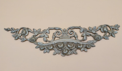 Fronton bronze roses - , ornements