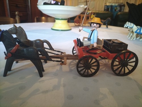 Playmobil chariot carriole - chariot,