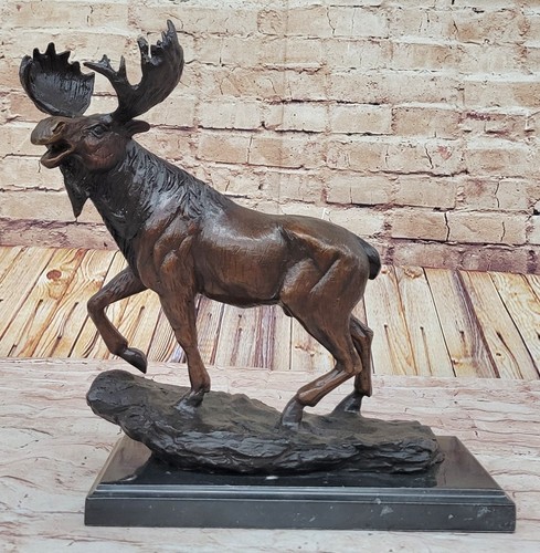 Moose hunter lodge bookend - moose,