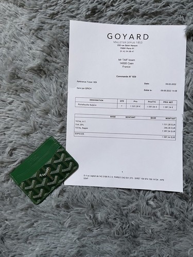 Portefeuille goyard vert - 💚,