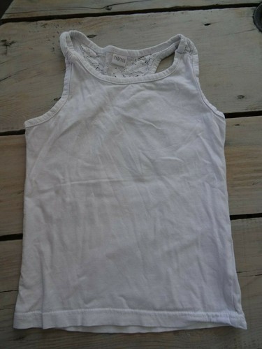Débardeur blanc brodé - , en