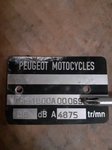 Plaque mines sccoter - sccoter, peugeot