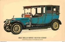 Automobiles - Gros Plan - 1912 Rolls-Royce Silver Ghost - illustration - CPM for