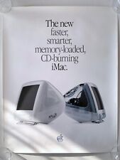 Apple – Poster iMac G3 avec graveur CD – 2001 – Vintage – Très rare