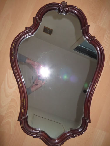 Ancien miroir mural rocaille - ancien,
