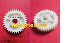 Pignon blanc - roue dentée 35 dents  pour motorisation de portail Somfy-Siminor