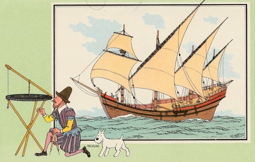 Chromo tintin hergé marine - chromo, tintin/hergé/marine