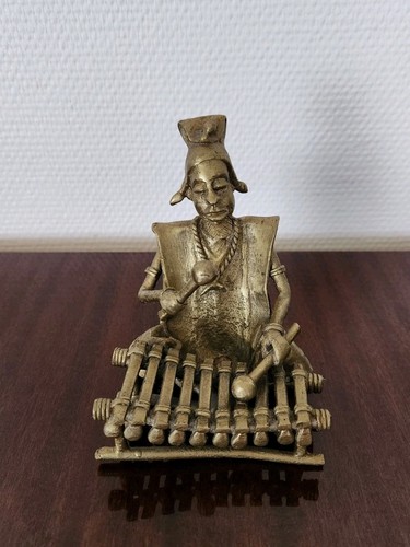Statue africaine bronze - africaine, en
