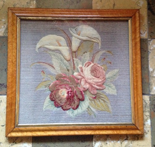 Ancien cadre broderie - ancien,