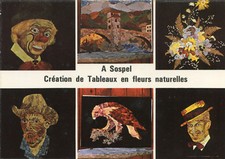 A SOSPEL card creation of paintings in natural flowers