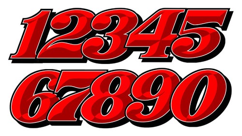 Numeros course racing - numeros, numbers