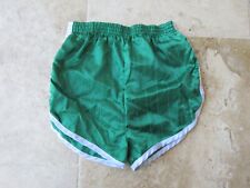Short nylon vintage vert années 80 loisir sport oldschool détente S / M