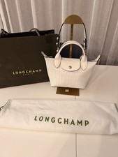 sac longchamp Mini Cuir Blanc